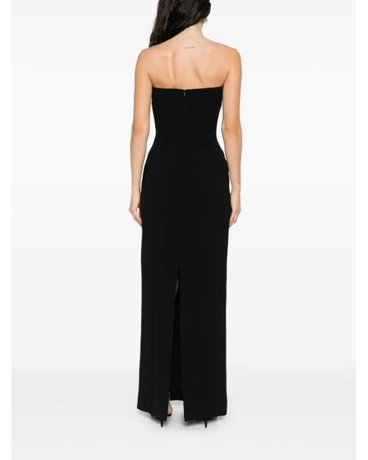 Solace London Black Off-Shoulder Dress