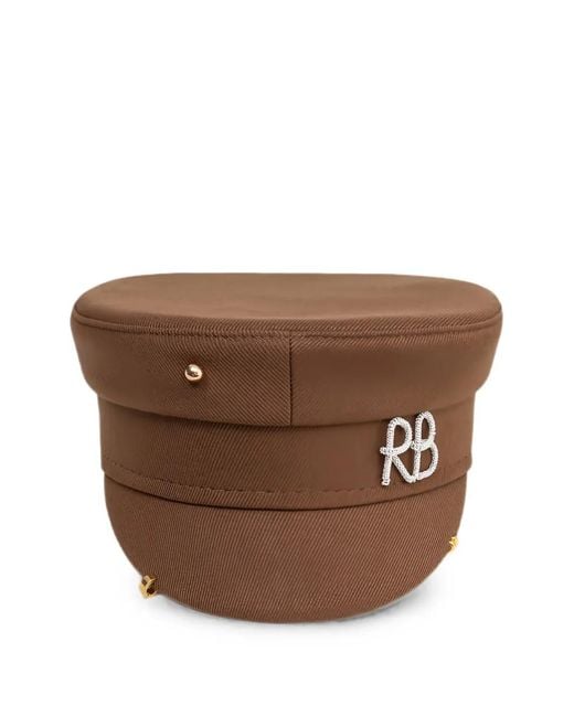 Ruslan Baginskiy Brown Baker Boy Pierced Cap