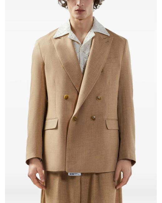 Gcds Natural Mélange-Effect Blazer for men