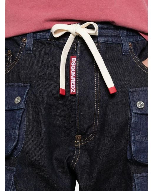 DSquared² Blue Relaxed Fit Denim Jeans for men