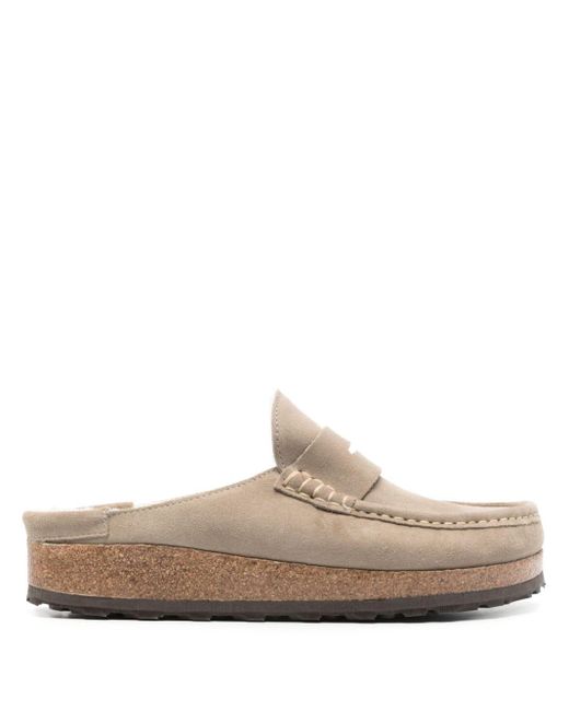 Birkenstock White Naples Slippers for men