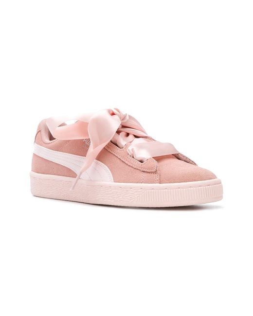 fritid videnskabsmand Overbevisende PUMA Ribbon Lace-up Sneakers in Pink | Lyst