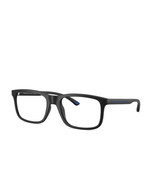 ARMANI EXCHANGE Black Square-Frame Glasses for men