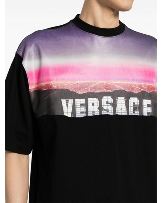メンズ Versace Hills Tシャツ Black
