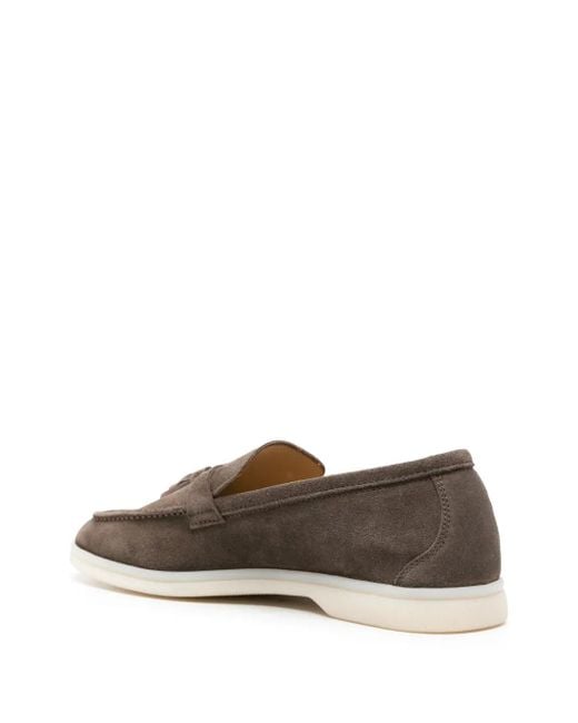Scarosso Brown Leandra Suede Loafers