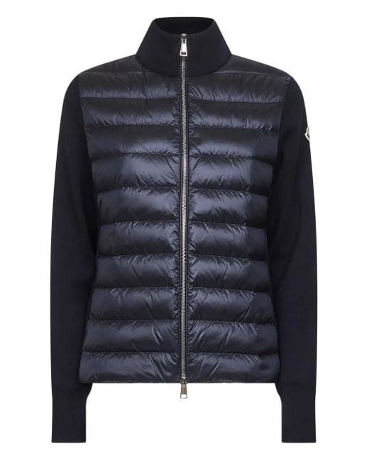 Doudoune À Manches En Maille Moncler en coloris Black