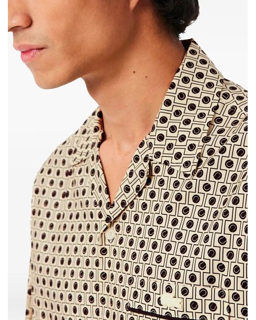 Lacoste Gray Patterned Pocket Shirt for men