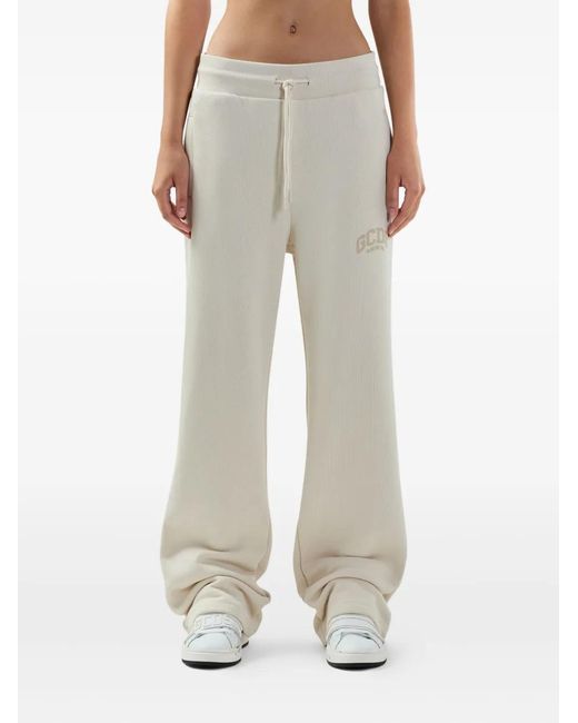 Gcds Natural Logo-Print Track Pants