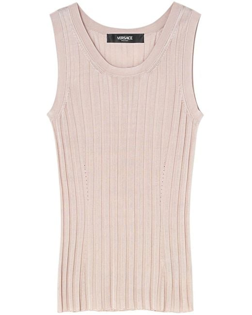 Versace Natural Knitted Tank Top
