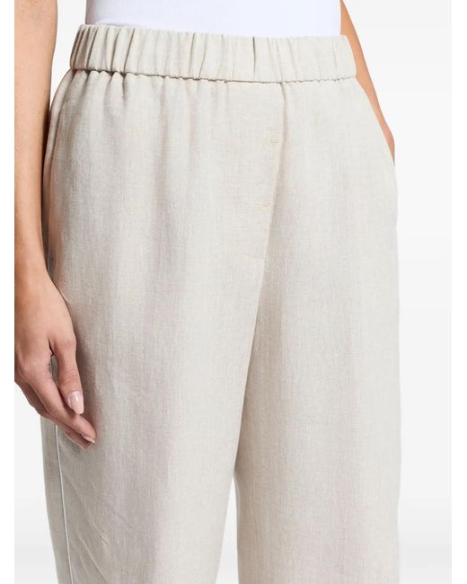 Peserico Natural Elasticated Trousers