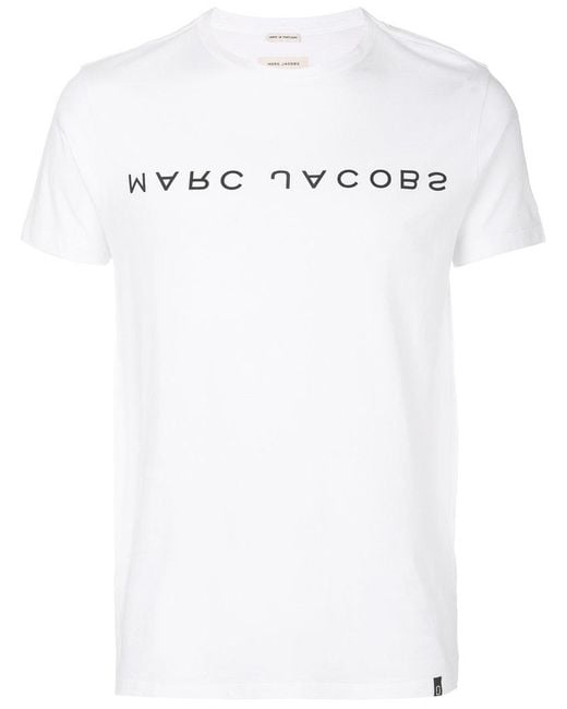 Marc Jacobs White Upside Down Logo T-shirt for men