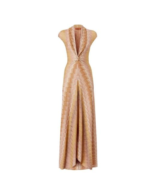 Missoni White Twisted Zigzag-Pattern Dress