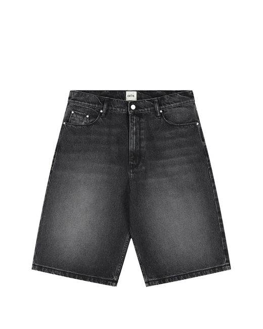 Arte' Shorts Met Ceintuur in het Gray