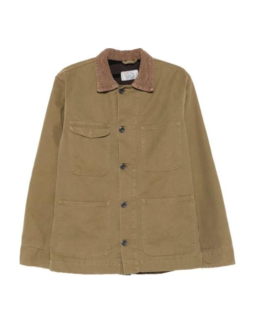 chesapeake's Jacke mit Cordkragen in Natural für Herren