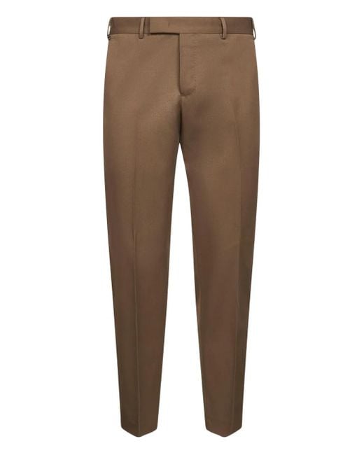 メンズ PT Torino ウールパンツ Brown