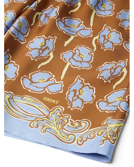 Versace Poppies Shorts in White für Herren