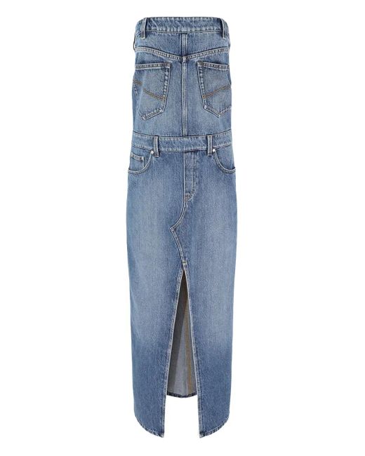 Stella McCartney デニムマキシドレス Blue