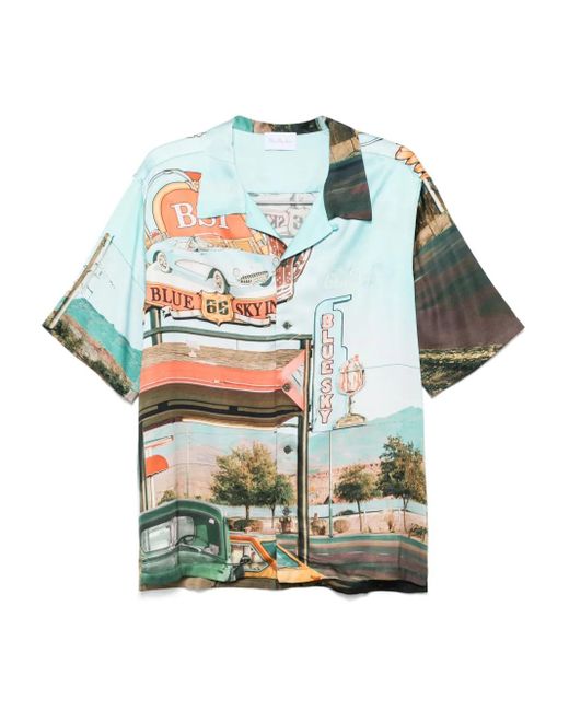 メンズ BLUE SKY INN Day Stop シャツ Blue