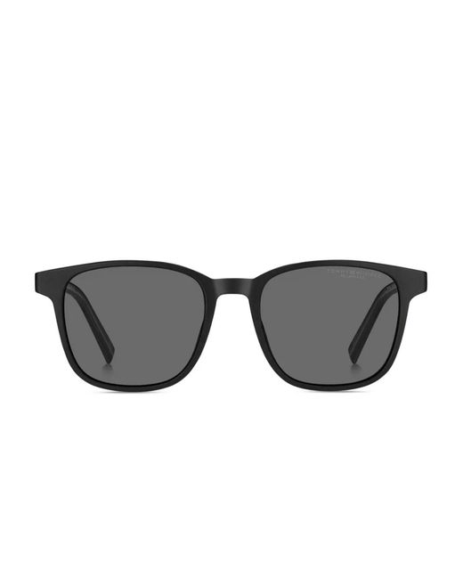 Tommy Hilfiger Gray Rectangle-Frame Sunglasses for men