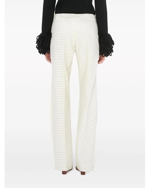 J.W. Anderson White Tailored Straight-Leg Trousers