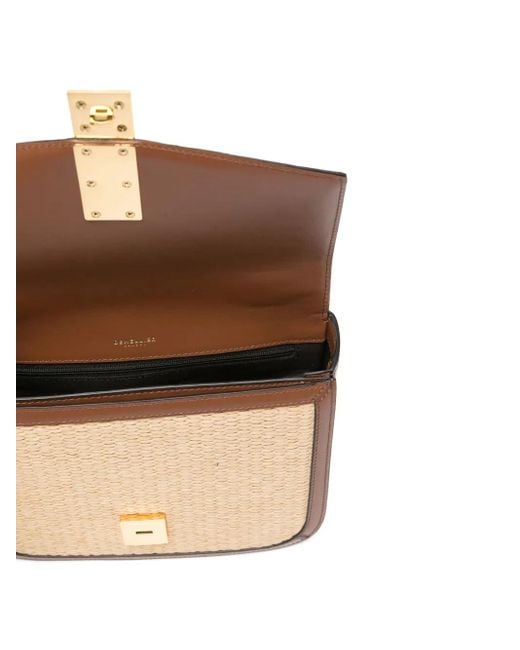 DeMellier London Natural The Vancouver Woven-Raffia Shoulder Bag