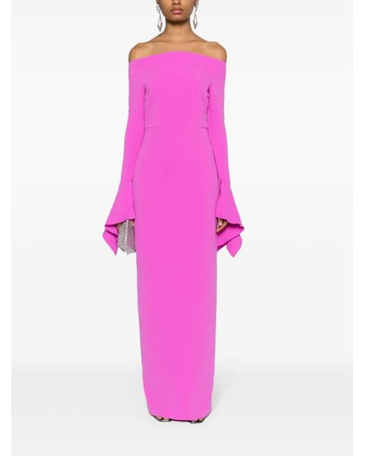 Solace London Amalie Maxi Dress in Pink | Lyst