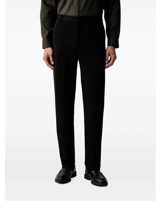 ARMANI EXCHANGE Black Straight-Leg Trousers for men