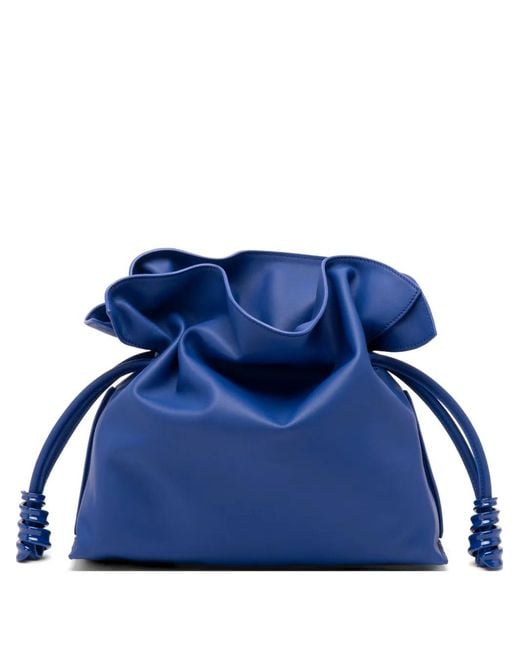 Loewe Blue Medium Flamenco Leather Cross Body Bag