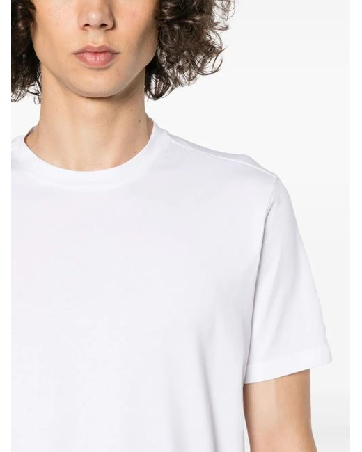 Cruciani White Cotton-Blend T-Shirt for men