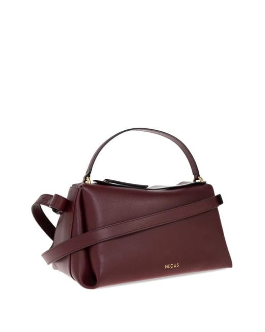 Neous Purple Calf Leather Cross Body Bag