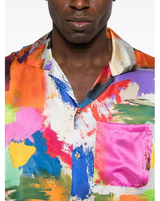 GALLERY DEPT. White Chemise Parker À Imprimé Graphique for men