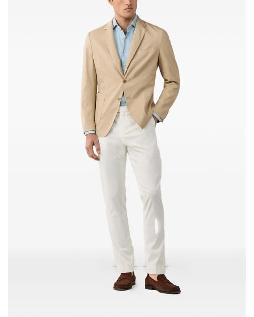 Hackett Natural Single-Breasted Blazer for men