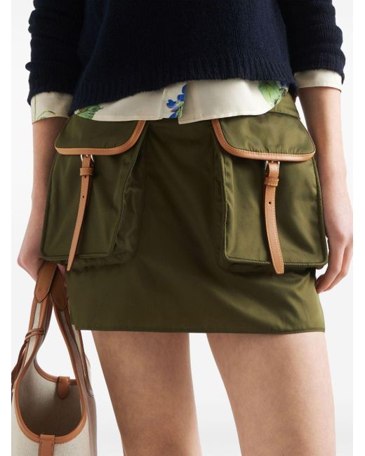 Prada Green Re-nylon Mini Skirt