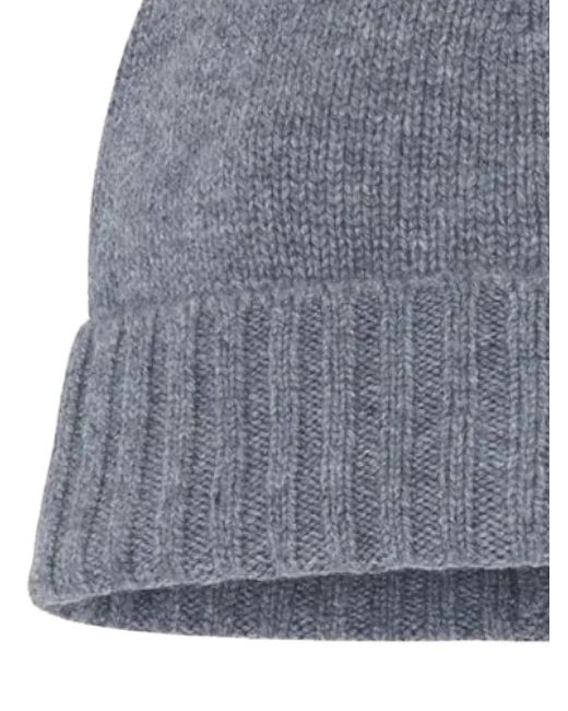 Kujten Gray Ribbed Beanie Hat