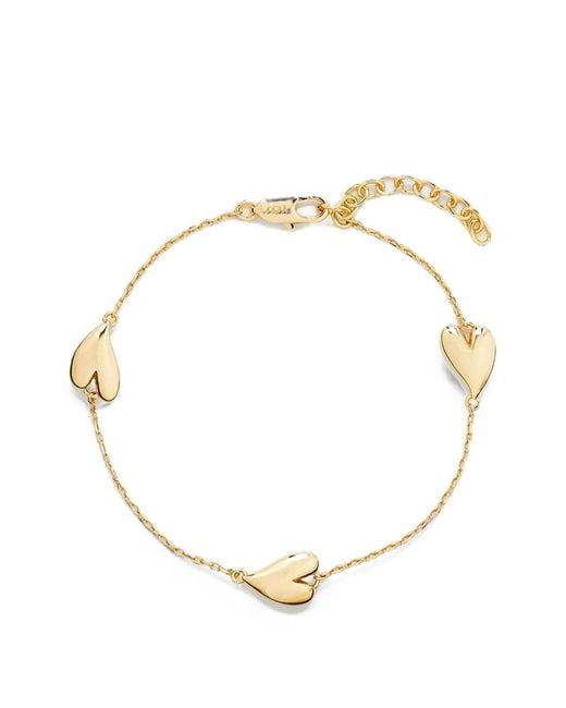 Yoj Metallic Mini Love Heart Chain Bracelets