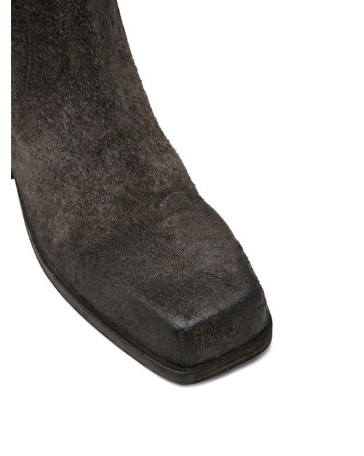 Marsèll Black Casello Square-Toe Ankle Boots for men