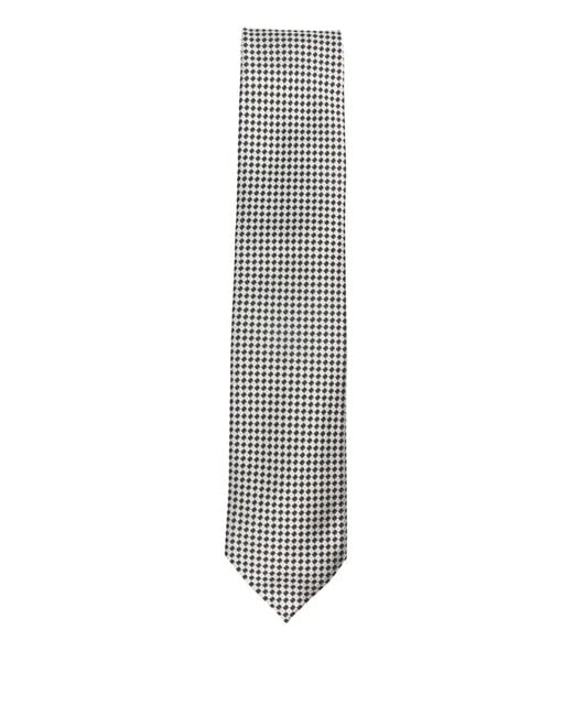 Tom Ford White Patterned Tie for men