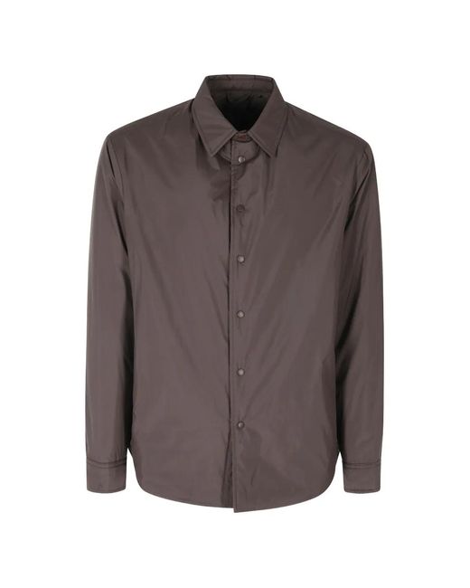 Briglia 1949 Brown Morrison Press-Stud Shirt Jacket for men