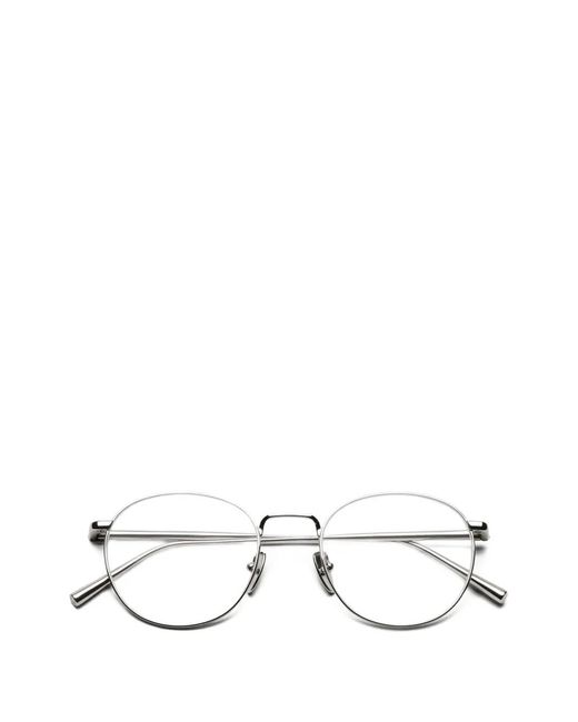 Chimi White Round-Frame Eyeglasses