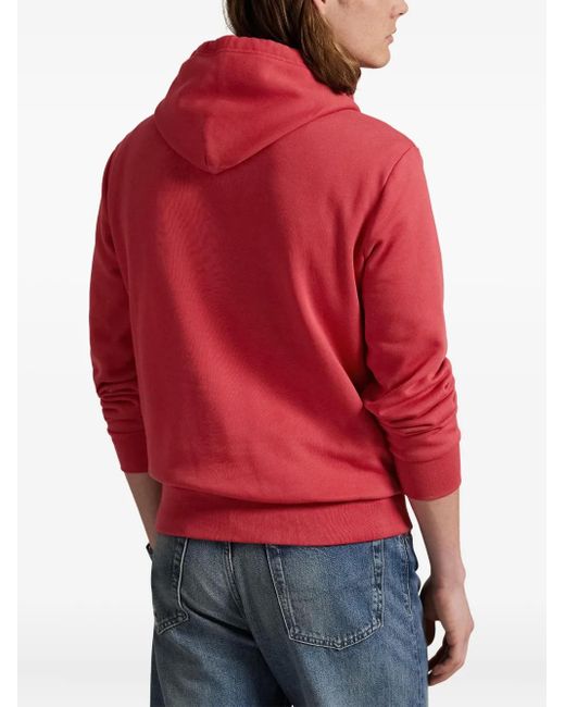 メンズ Polo Ralph Lauren ロゴ パーカー Red