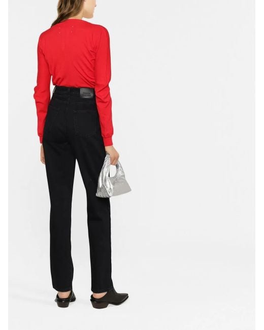 McQueen Black Straight-Leg Jeans