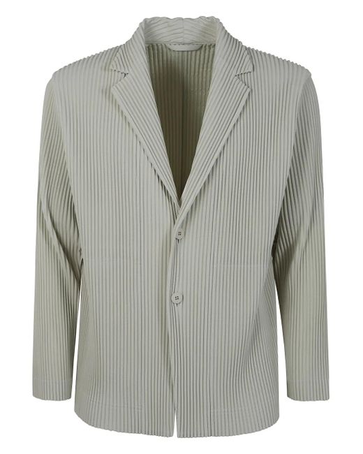 メンズ Homme Plissé Issey Miyake プリーツ ジャケット Green