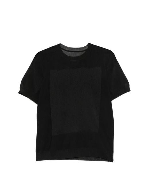 Issey Miyake Black Short-Sleeves T-Shirt