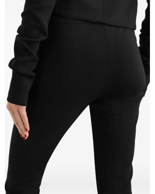 Dolce & Gabbana Black Milano Stitch Jersey Leggings