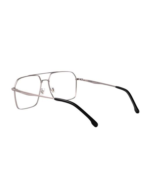 Carrera Brille Mit Eckigem Gestell in Metallic für Herren