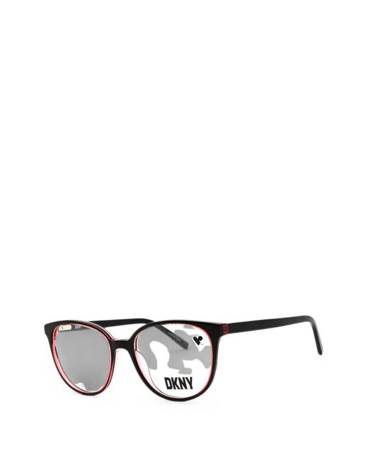 DKNY Black Round-Frame Glasses