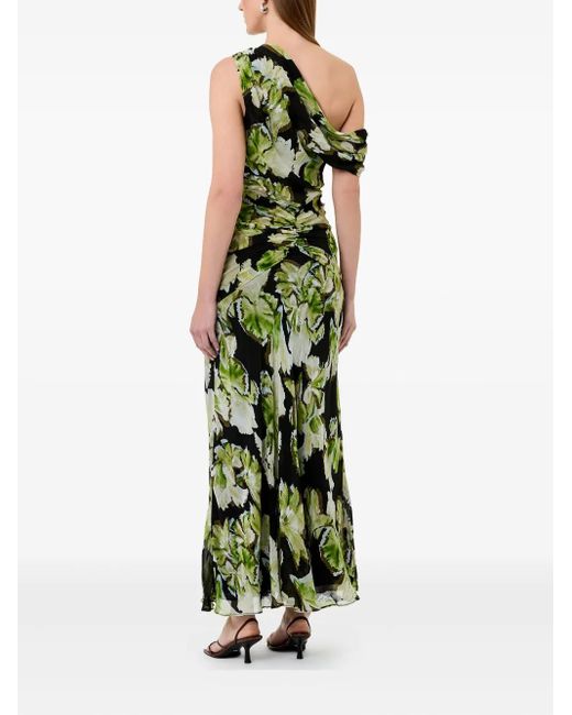 Nicholas Green Elza One-Shoulder-Kleid Mit Blumen-Print