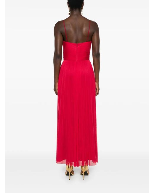 Cristallini Red Hestia Midi Dress