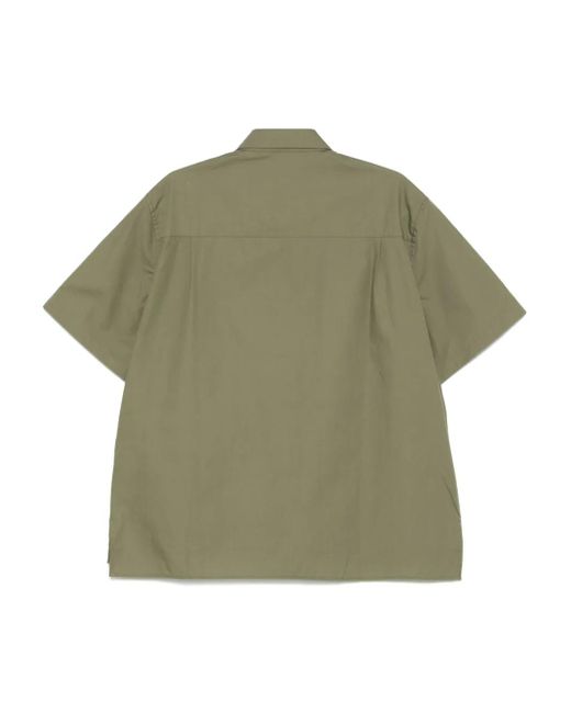 Laneus Green Poplin Shirt