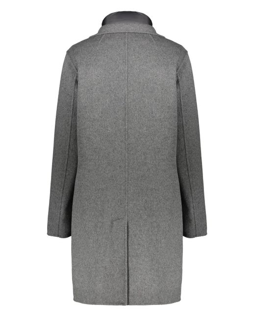 Moorer Gray Single-Breasted Coat